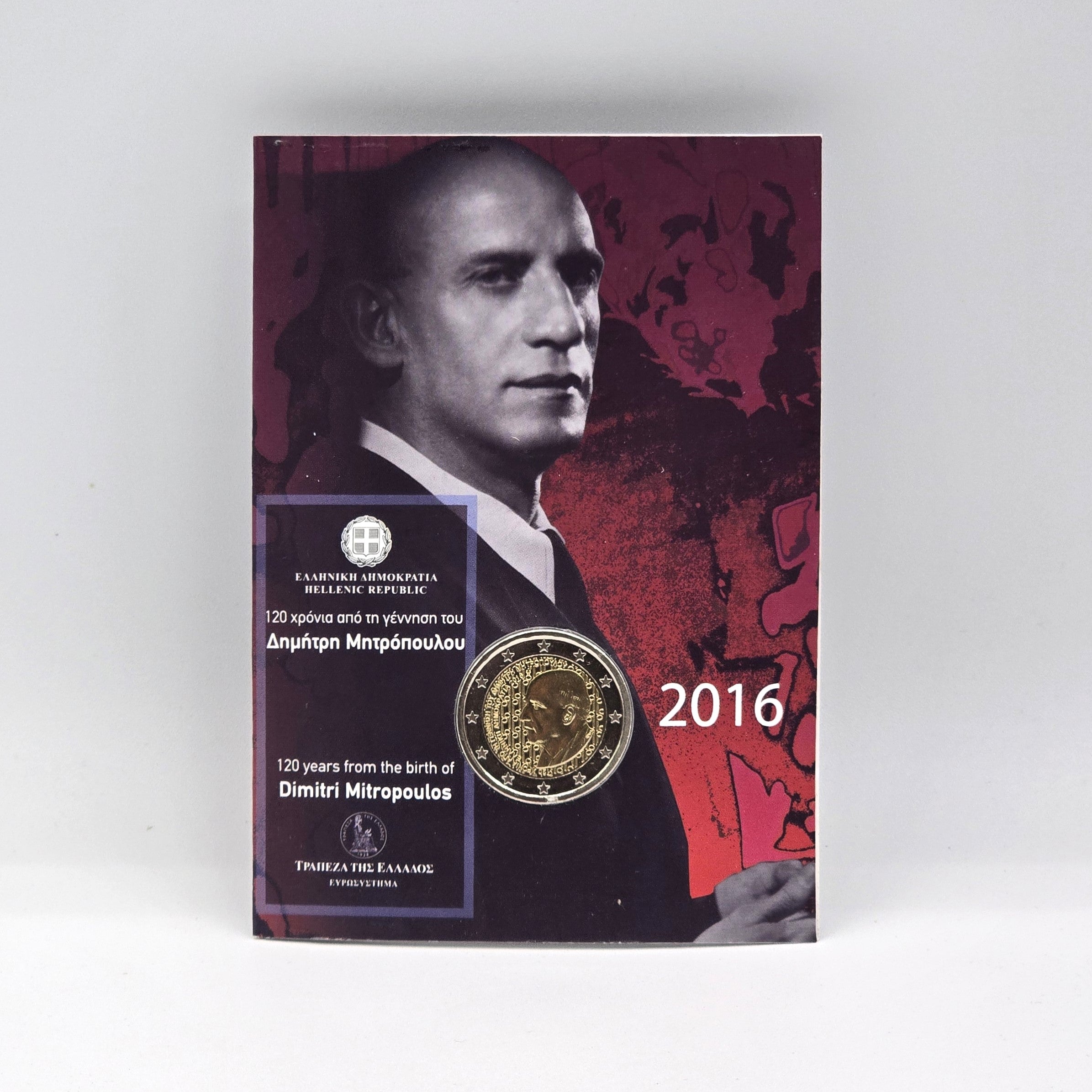 2016 Dimitri Mitropoulos 2€ - Grécia Coincard